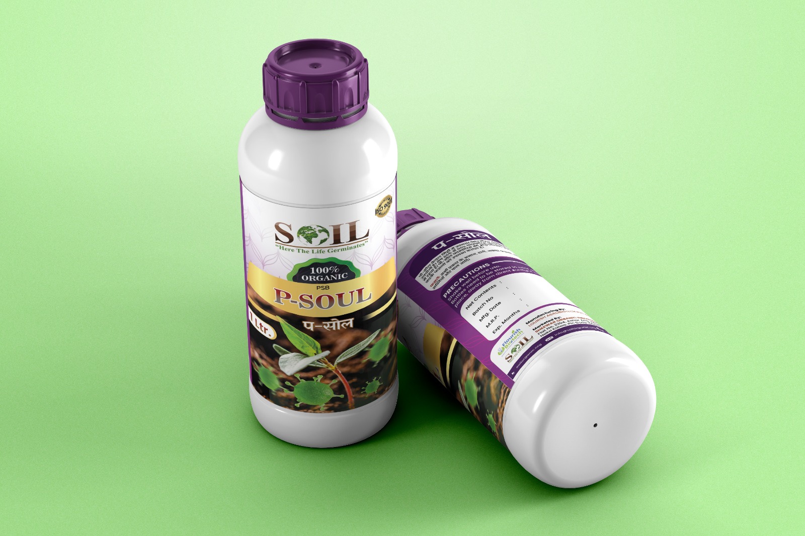 SOIL P-SOUL product bottles